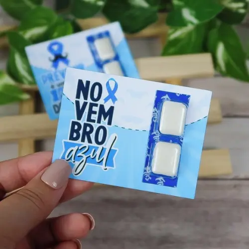 Card com Chiclete- Novembro Azul