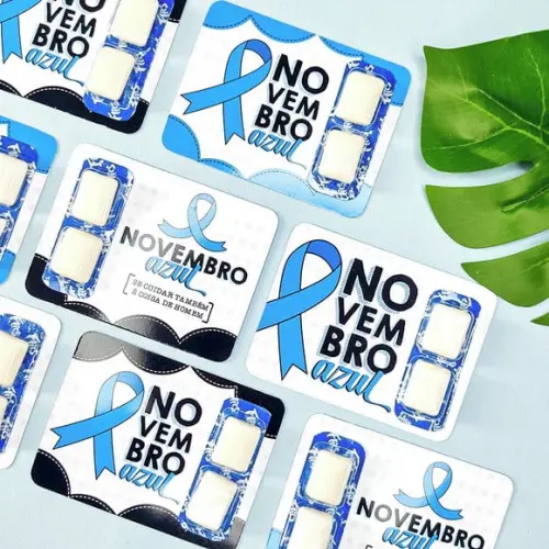 Card com Chiclete- Novembro Azul