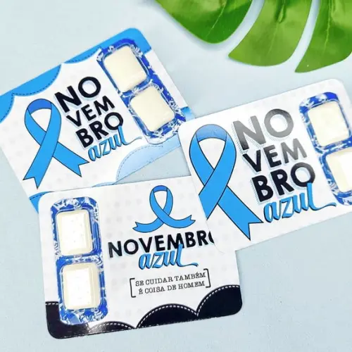 Card com Chiclete- Novembro Azul