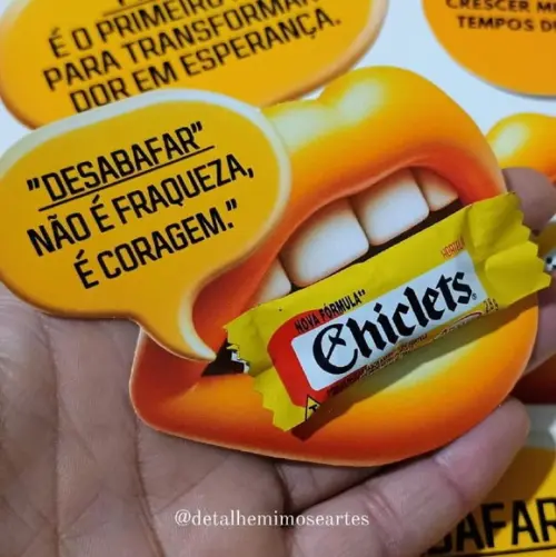 Card com Chiclete- Setembro Amarelo