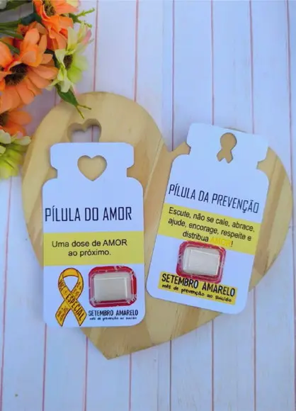 Card com Chicletinho- Setembro Amarelo