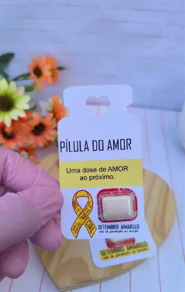 Card com Chicletinho- Setembro Amarelo