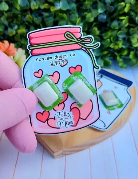 Card com Chicletinhos- Dia das Mães