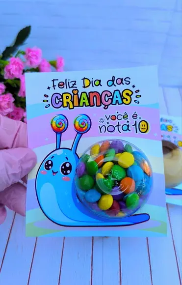 Card com Chocolate (ducream) ou Coloreti (confete Chocolate)