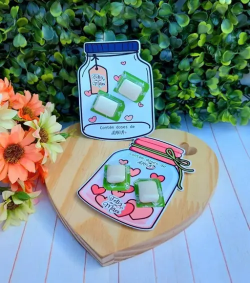 Card com Chicletinhos- Dia das Mães