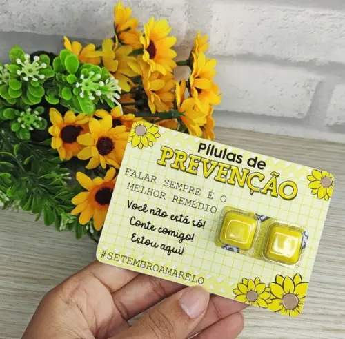 Card com Chicletinho- Setembro Amarelo