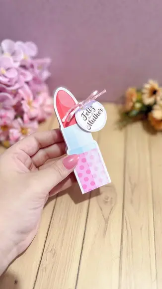 Card com Chocolate Baton- Dia da Mulher