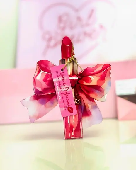 Card com Chocolate Baton- Dia da Mulher