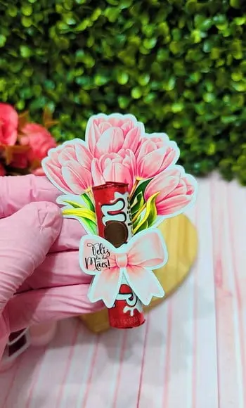 Card com Chocolate Baton- Dia das Mães