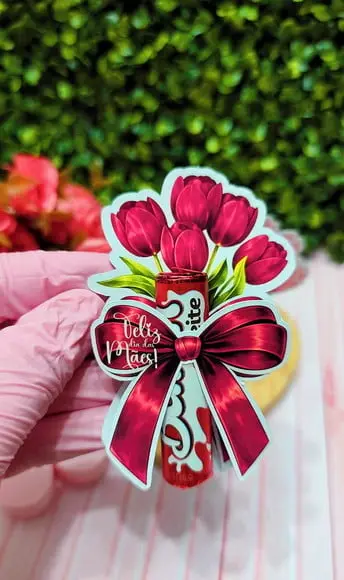 Card com Chocolate Baton- Dia das Mães