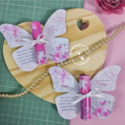Card com Chocolate Baton- Dia das Mães