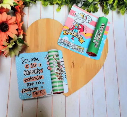 Card com Chocolate Baton- Dia das Mães