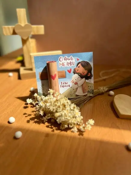 Card com Chocolate Baton- Páscoa