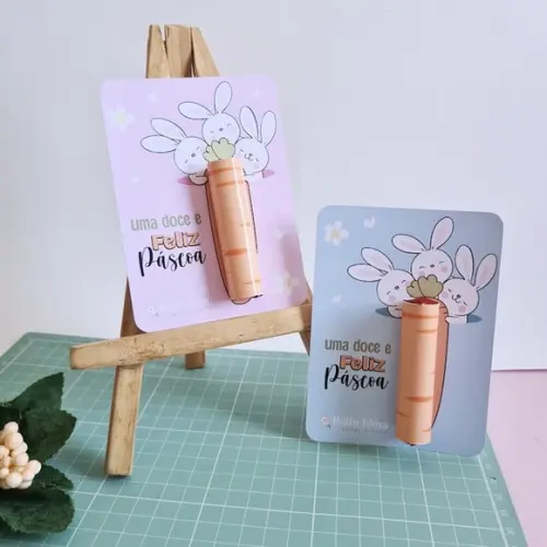 Card com Chocolate Baton- Páscoa