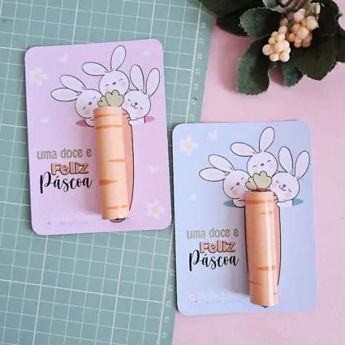 Card com Chocolate Baton- Páscoa
