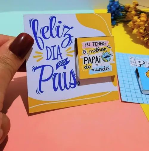 Card com Chocolate Cacau Show 5g- Dia dos Pais