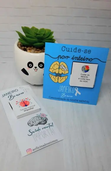 Card com Chocolate Cacau Show 5g- Janeiro Branco
