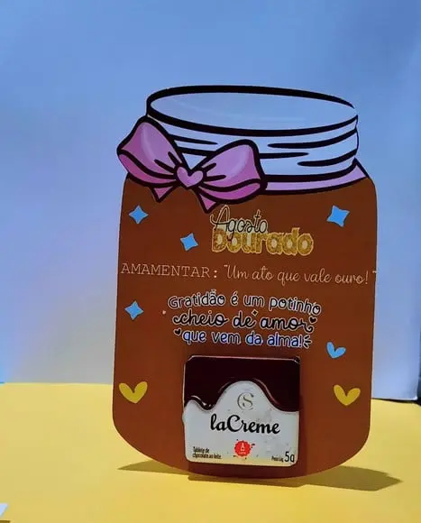 Card com Chocolatinho Cacau Show 5g- Agosto Dourado