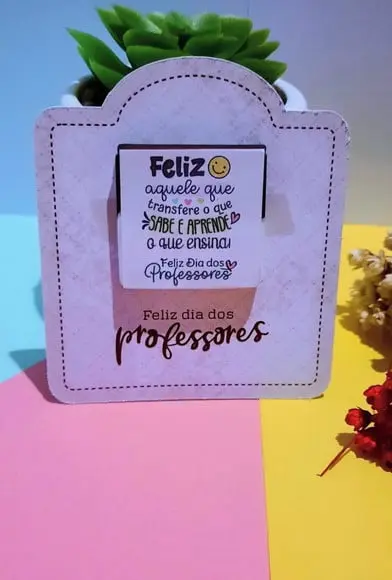 Card com Chocolatinho Cacau Show 5g- Dia dos Professores
