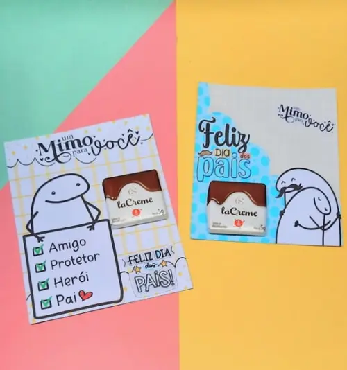 Card com Chocolatinho Cacau Show 5g- Dia dos Pais