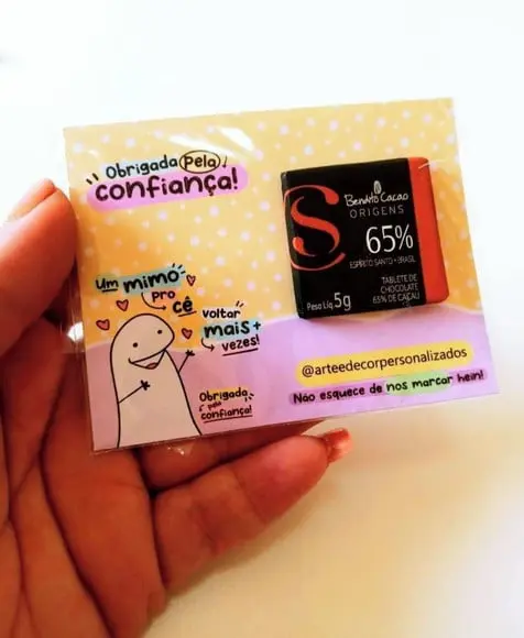 Card com Chocolatinho Cacau Show 5g- Mimo Cliente