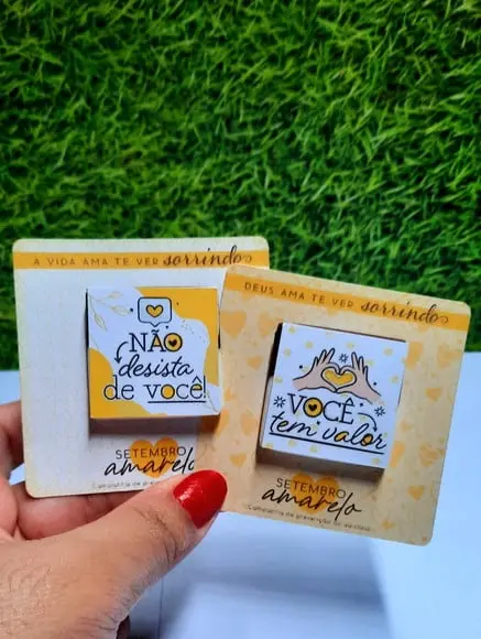 Card com Chocolatinho Cacau Show 5g- Setembro Amarelo