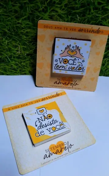 Card com Chocolatinho Cacau Show 5g- Setembro Amarelo