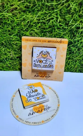 Card com Chocolatinho Cacau Show 5g- Setembro Amarelo