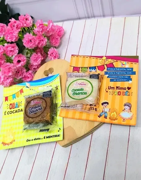 Card com Cocada- Festa Junina