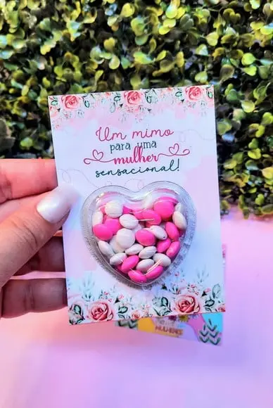 Card com Coloreti (chocolate)- Dia da Mulher