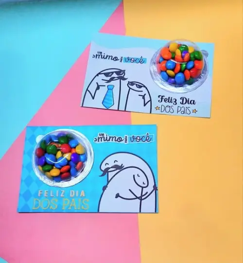 Card com Coloreti (chocolatinho)- Dia dos Pais