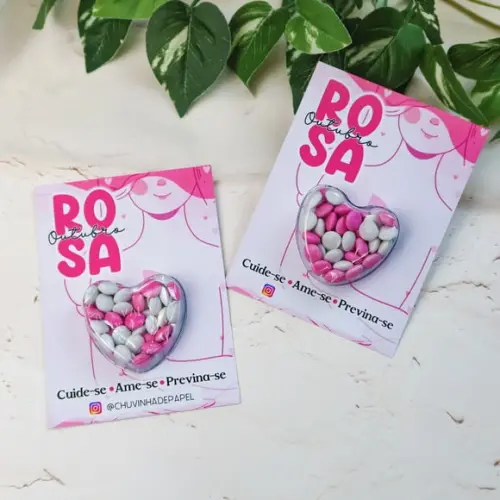Card com Coloreti (docinho)- Outubro Rosa