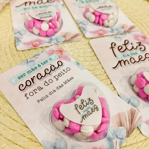 Card com Coloreti (docinhos)- Dia das Mães