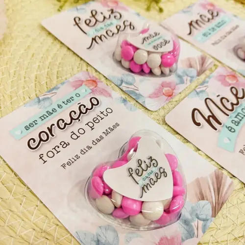 Card com Coloreti (docinhos)- Dia das Mães