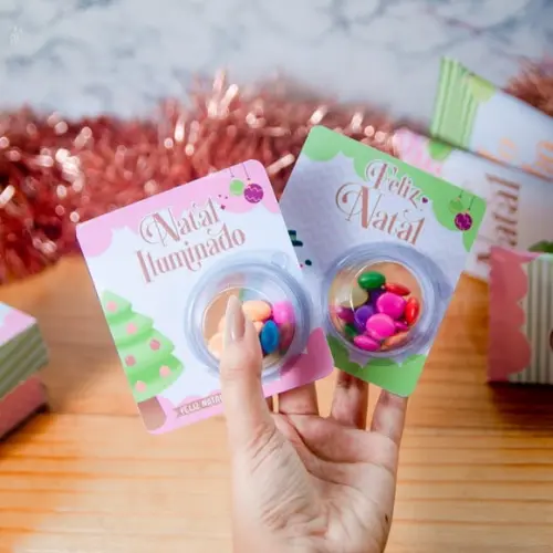 Card com Coloreti (docinhos)- Natal