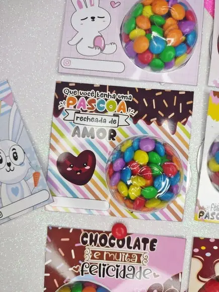 Card com Coloreti (docinhos)- Páscoa