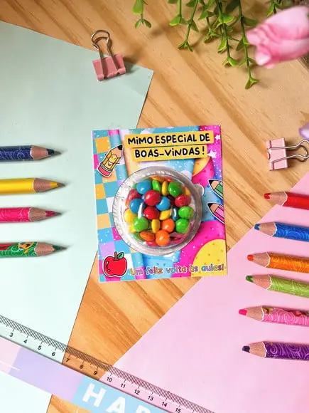 Card com Coloreti- Volta as Aulas
