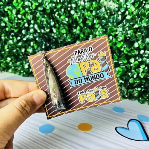 Card com Cortador de Unha- Dia dos Pais
