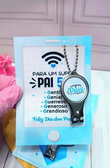 Card com Cortador de Unha- Dia dos Pais