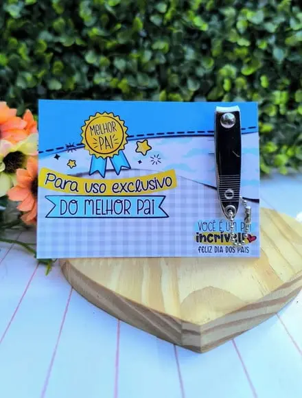 Card com Cortador de Unha- Dia dos Pais