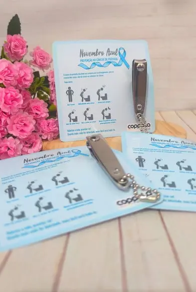 Card com Cortador de Unha- Novembro Azul