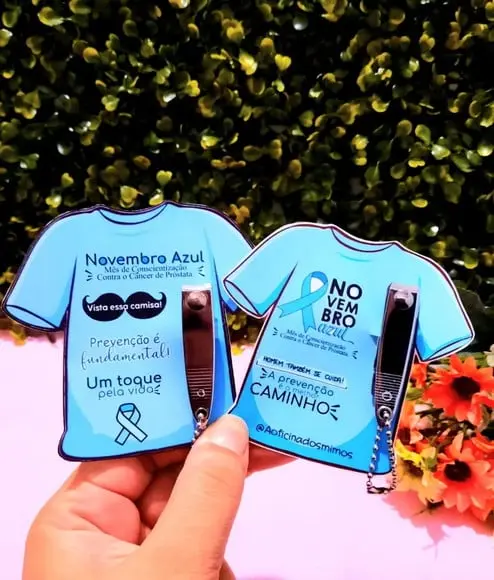 Card com Cortador de Unha- Novembro Azul