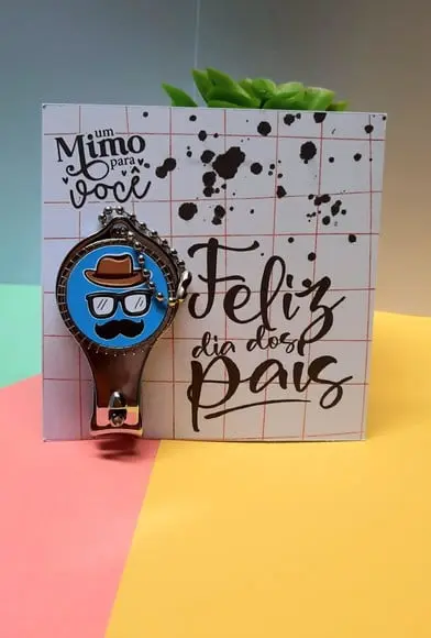 Card com Cortador de Unha/ Abridor de Garrafa- Dia dos Pais