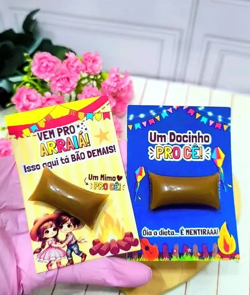 Card com Docinho de Leite- Festa Junina