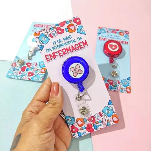 Card com Crachá- Enfermagem