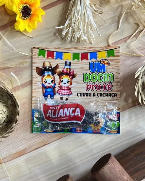 Card com Docinho de Banana- Festa Junina