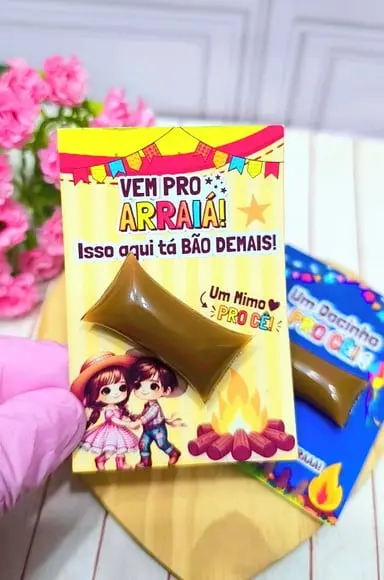 Card com Docinho de Leite- Festa Junina