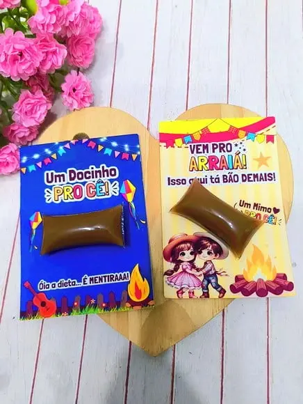 Card com Docinho de Leite- Festa Junina