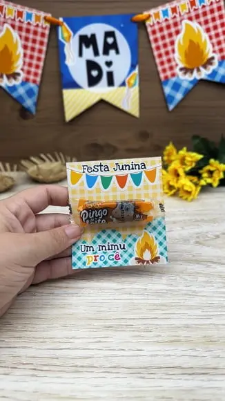 Card com Docinho de Leite- Festa Junina