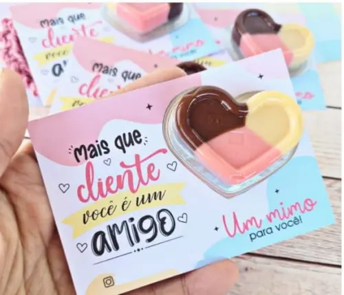 Card com Docinho- Mimo Cliente